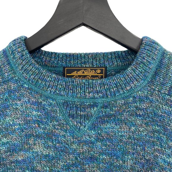 VTG EDDIE BAUER 100% Shetland Wool Sweater - Picture 8 of 16